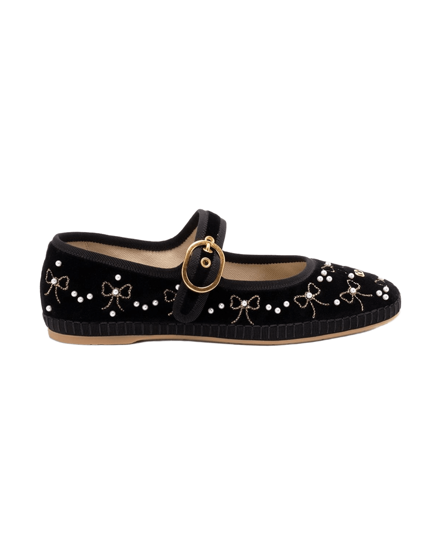 Valentino Black Garavani Flat Shoes Glam Steals