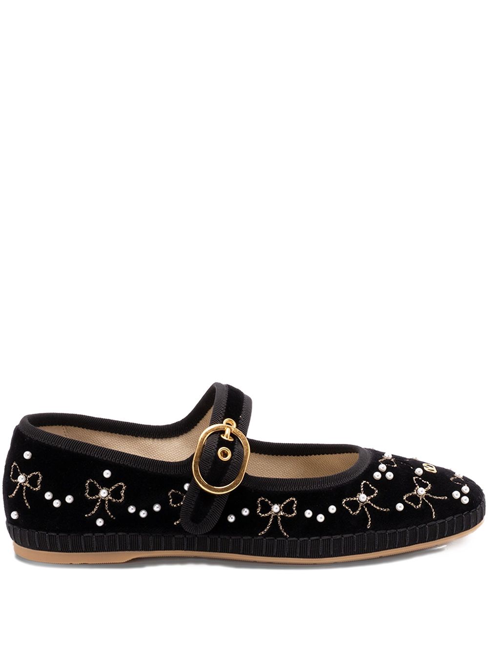 Valentino Black Garavani Flat Shoes Glam Steals
