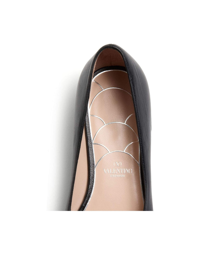 Valentino Black Garavani Flat Shoes Glam Steals