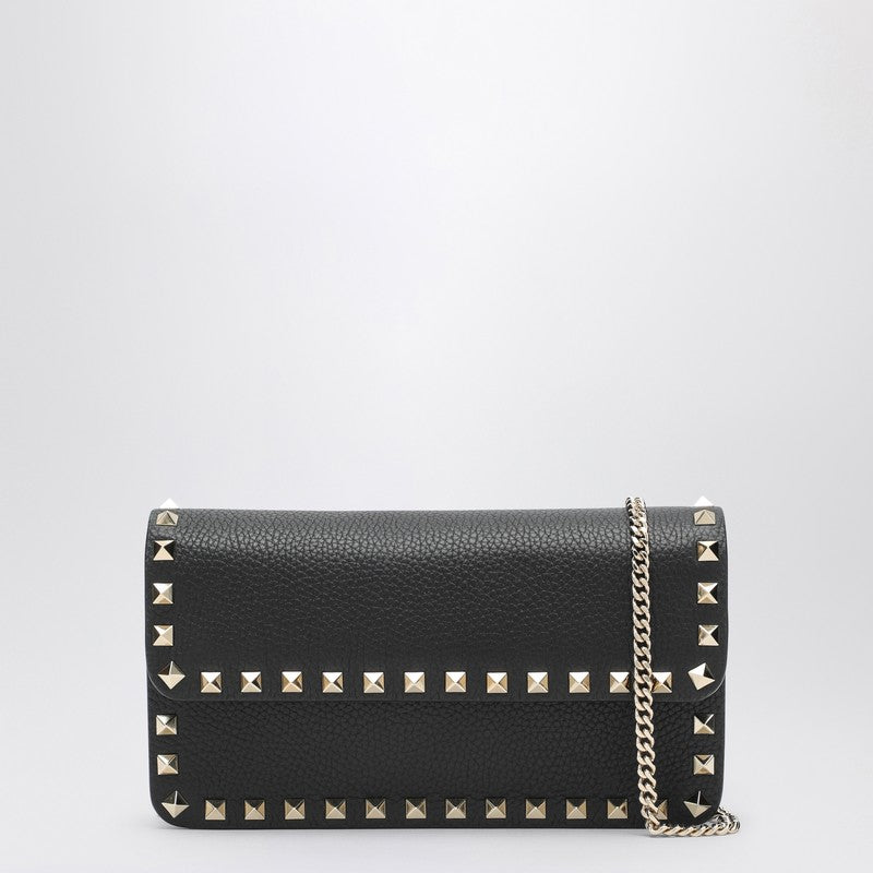 Valentino Black Garavani Pouch with Rockstud Chain Glam Steals