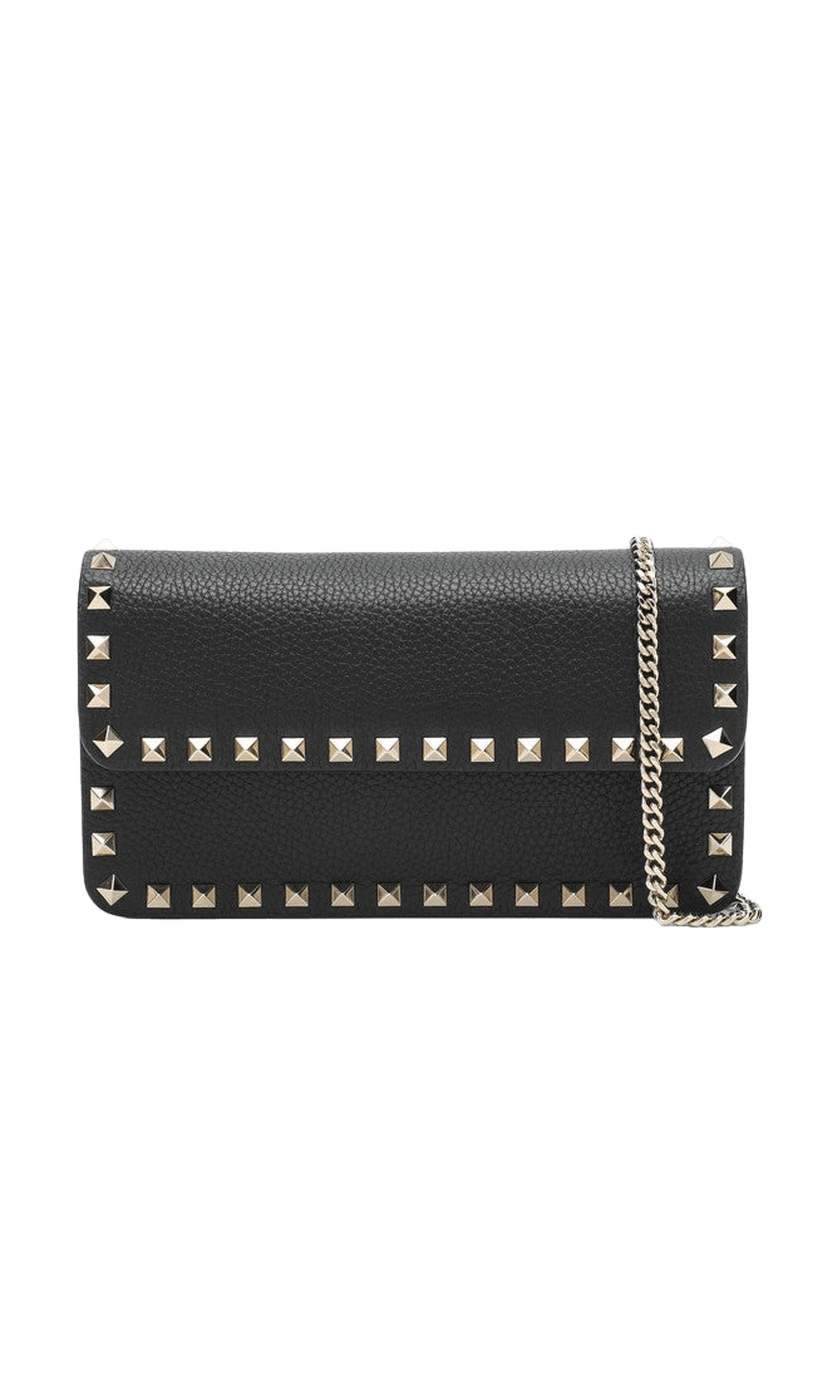 Valentino Black Garavani Pouch with Rockstud Chain Glam Steals