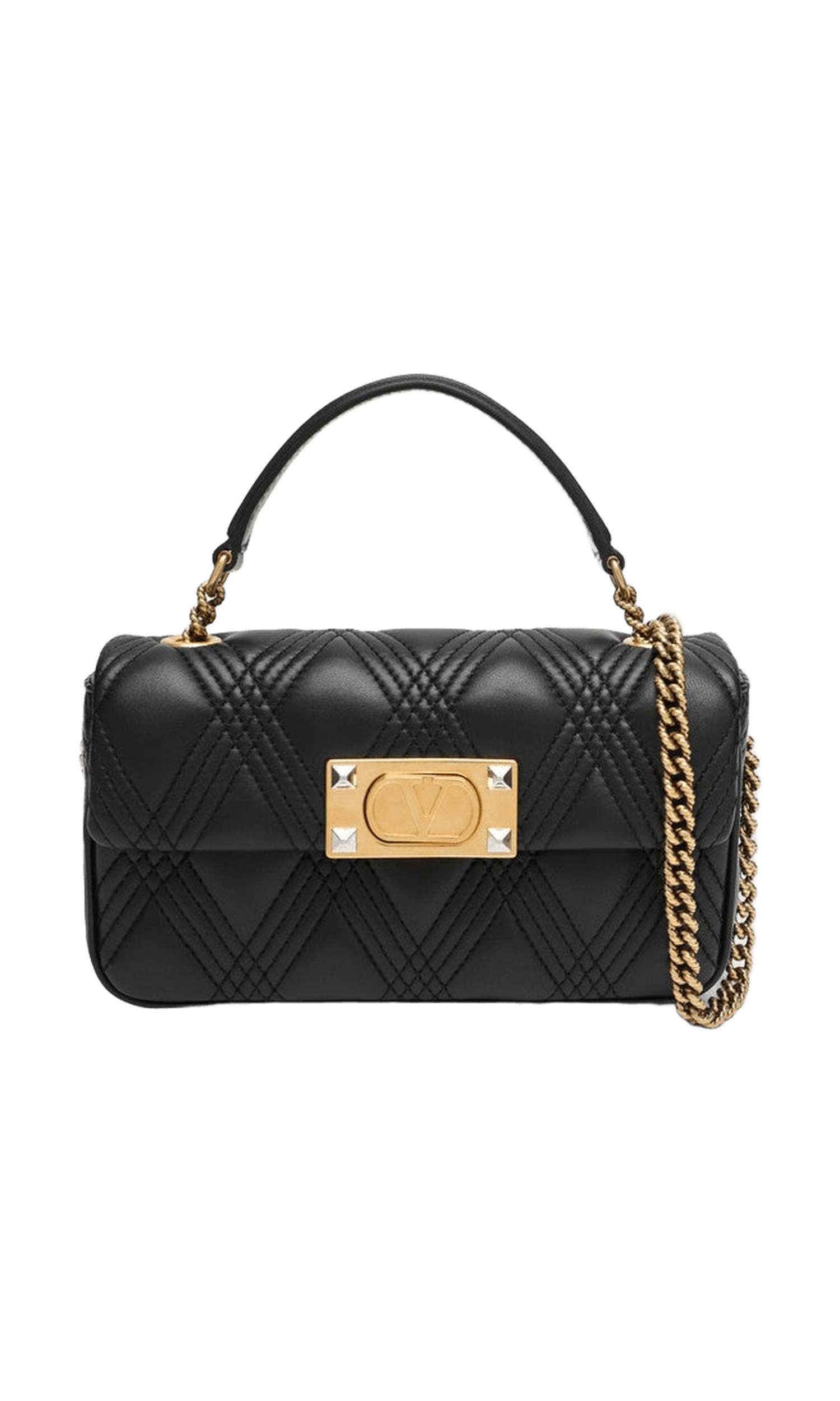 Valentino Black Garavani Small Shoulder Bag Quiltie 67 Glam Steals