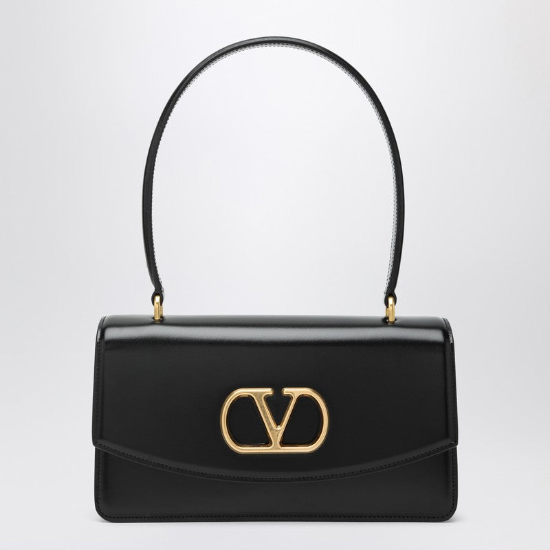 Valentino Black Garavani Vain Bag in Glossy Calfskin Glam Steals