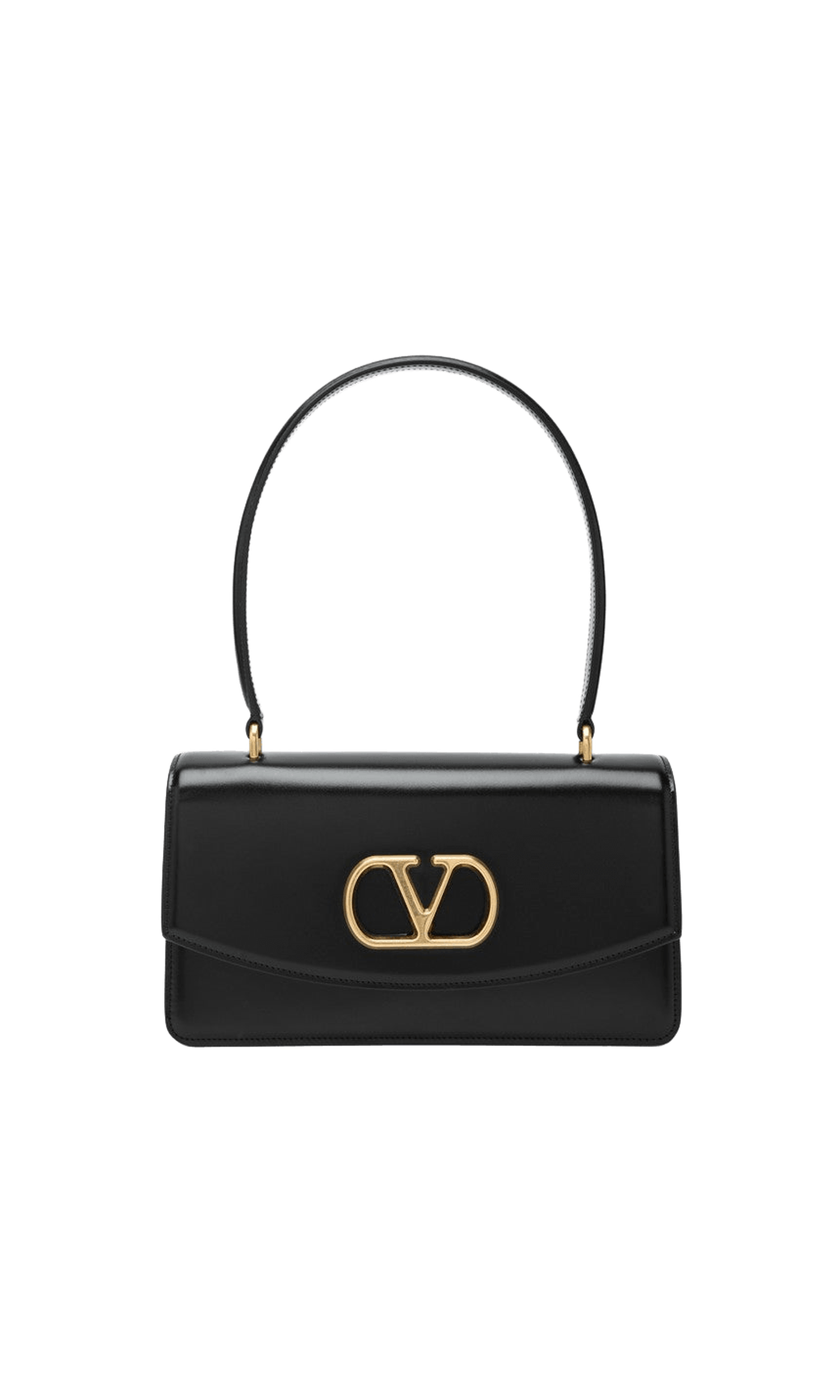 Valentino Black Garavani Vain Bag in Glossy Calfskin Glam Steals