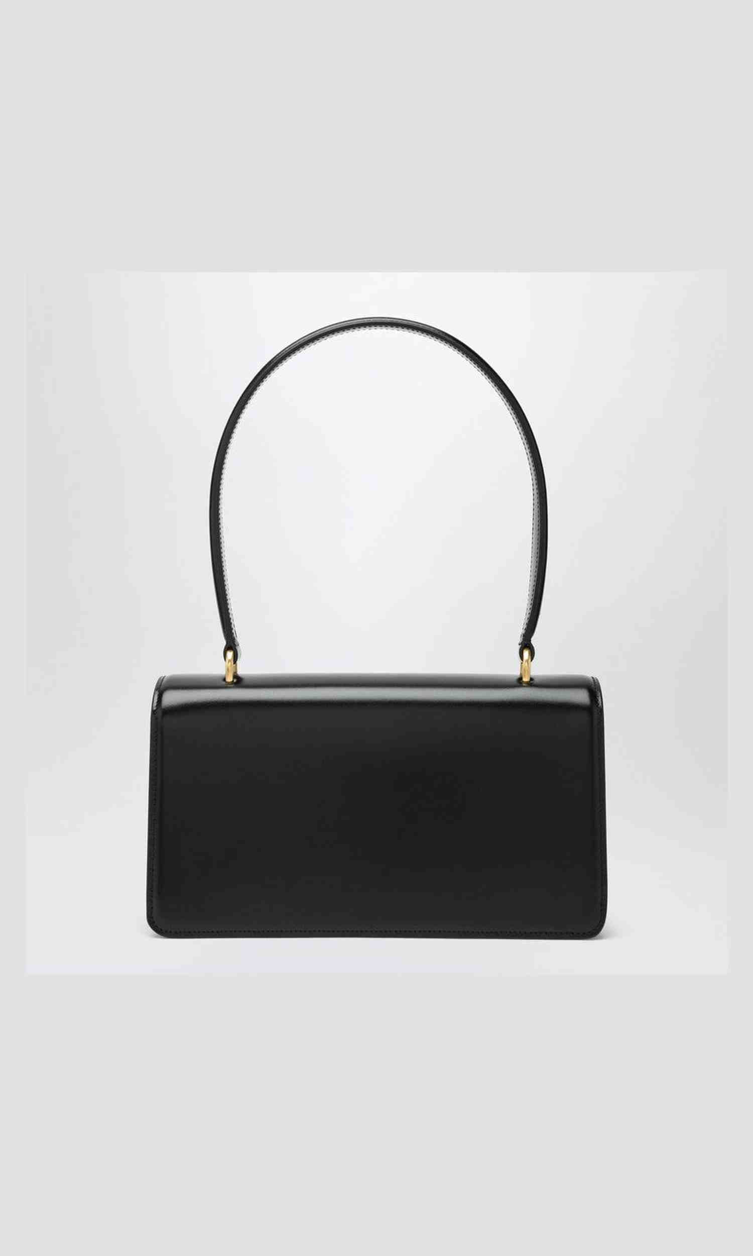 Valentino Black Garavani Vain Bag in Glossy Calfskin Glam Steals