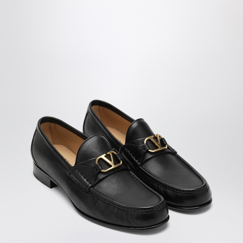 Valentino Black Garavani Vlogo Signature Loafer Glam Steals