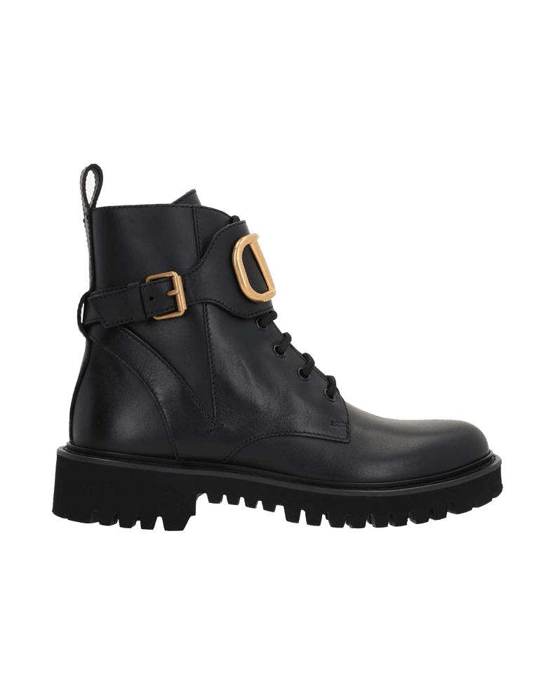 Valentino Black Lace Garavani Calfskin Up Boots Glam Steals