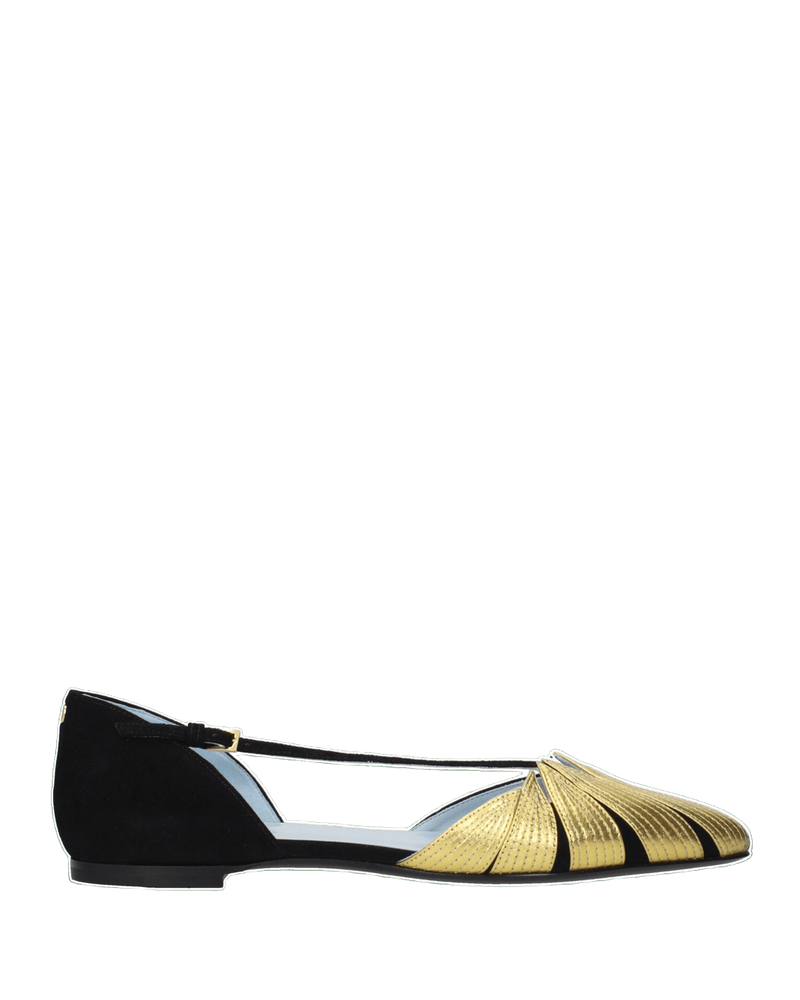 Valentino Garavani Black Leather Flat Glam Steals