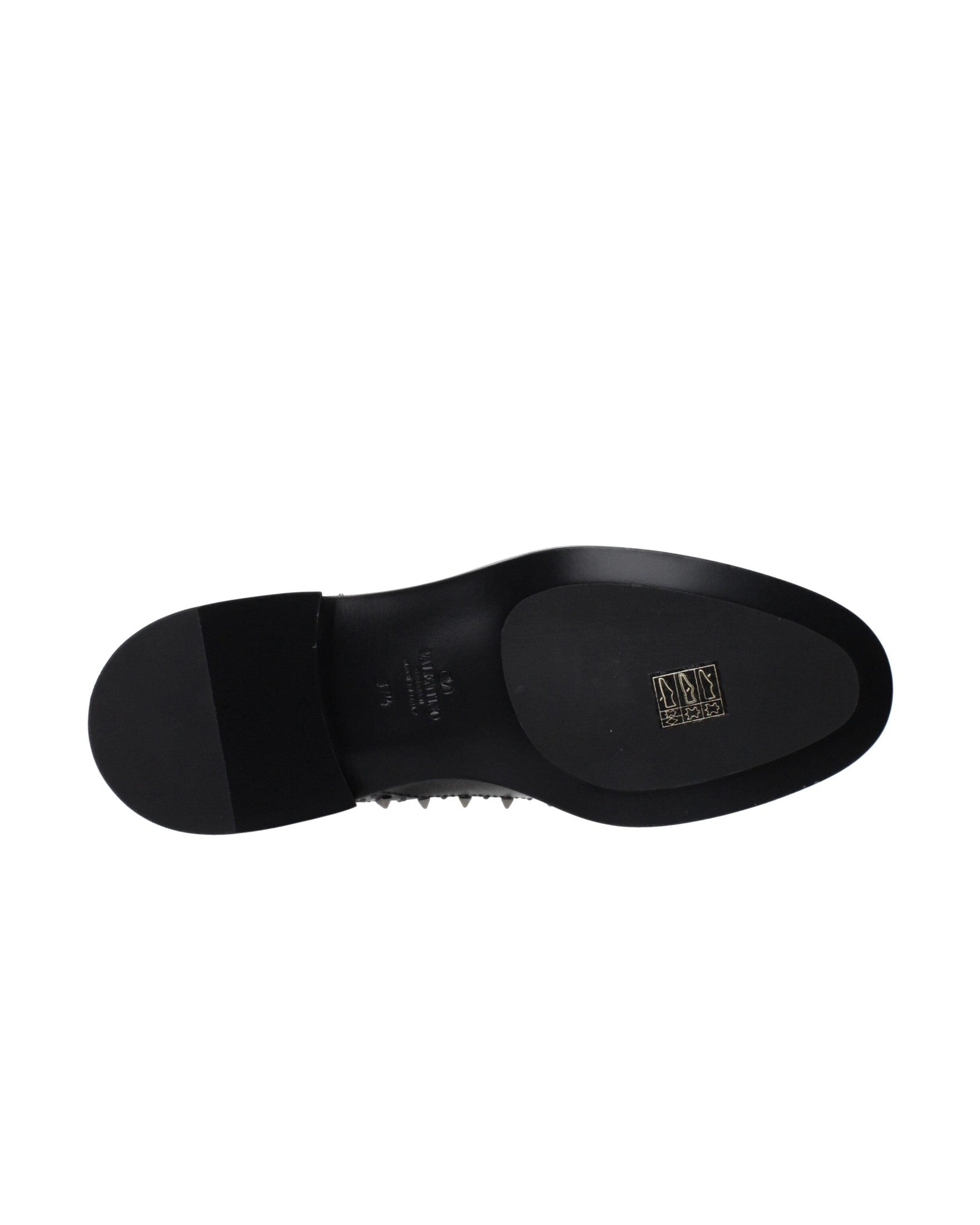 Valentino Black Leather Garavani Oxfords and Derbies Glam Steals