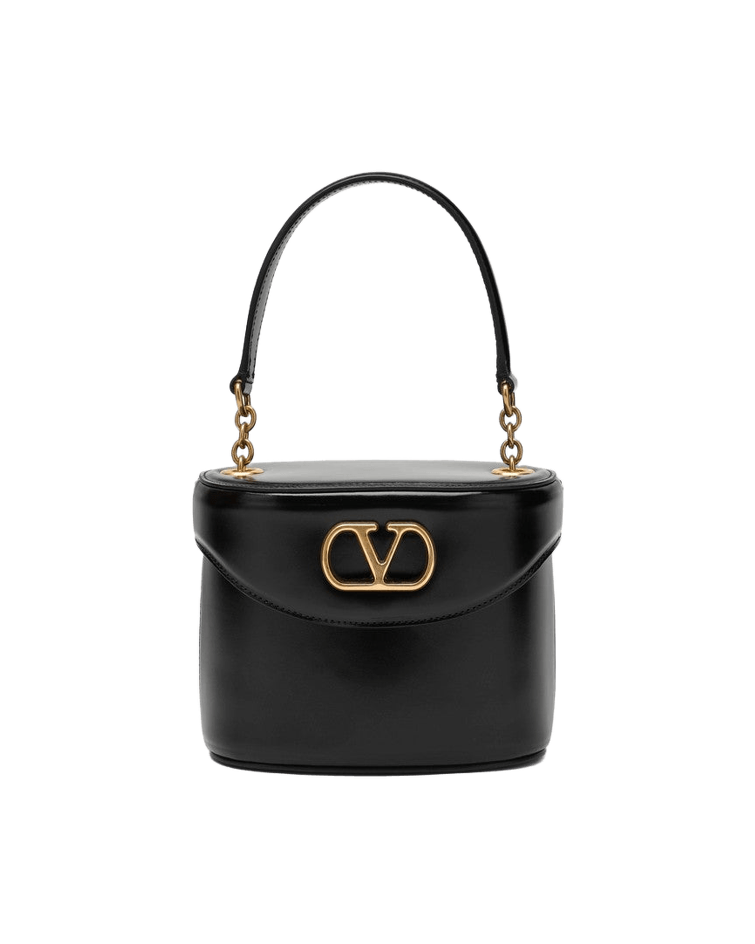 Valentino Black Leather Garavani Vanity Bag Glam Steals