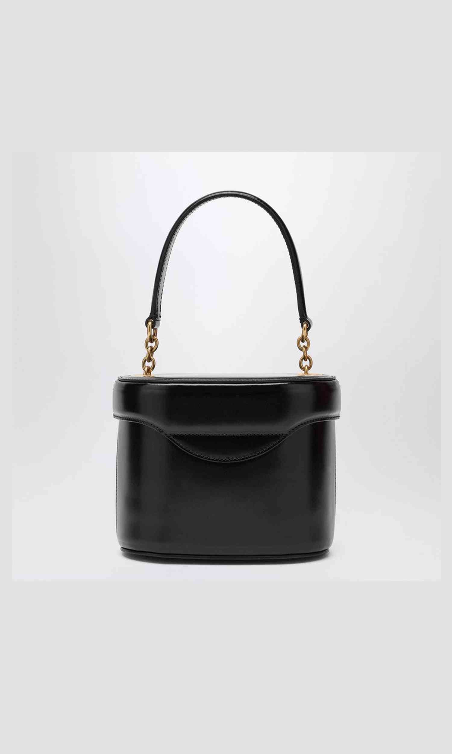 Valentino Black Leather Garavani Vanity Bag Glam Steals