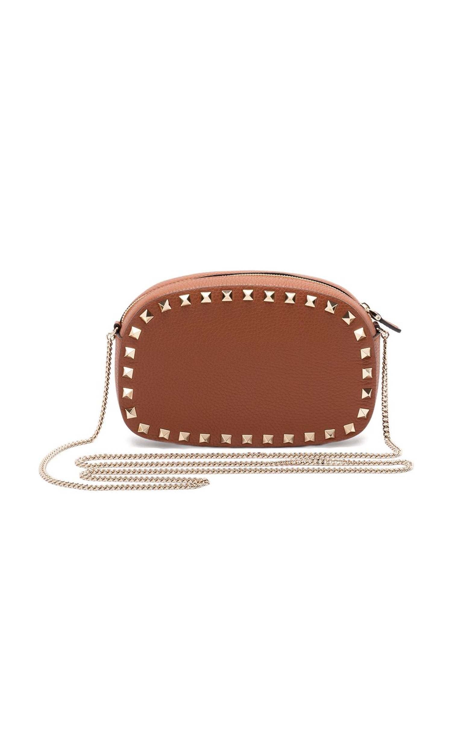 Valentino Brown Leather Garavani Bag Glam Steals