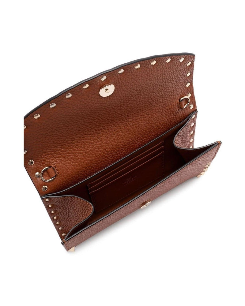 Valentino Brown Leather Garavani Bag Glam Steals