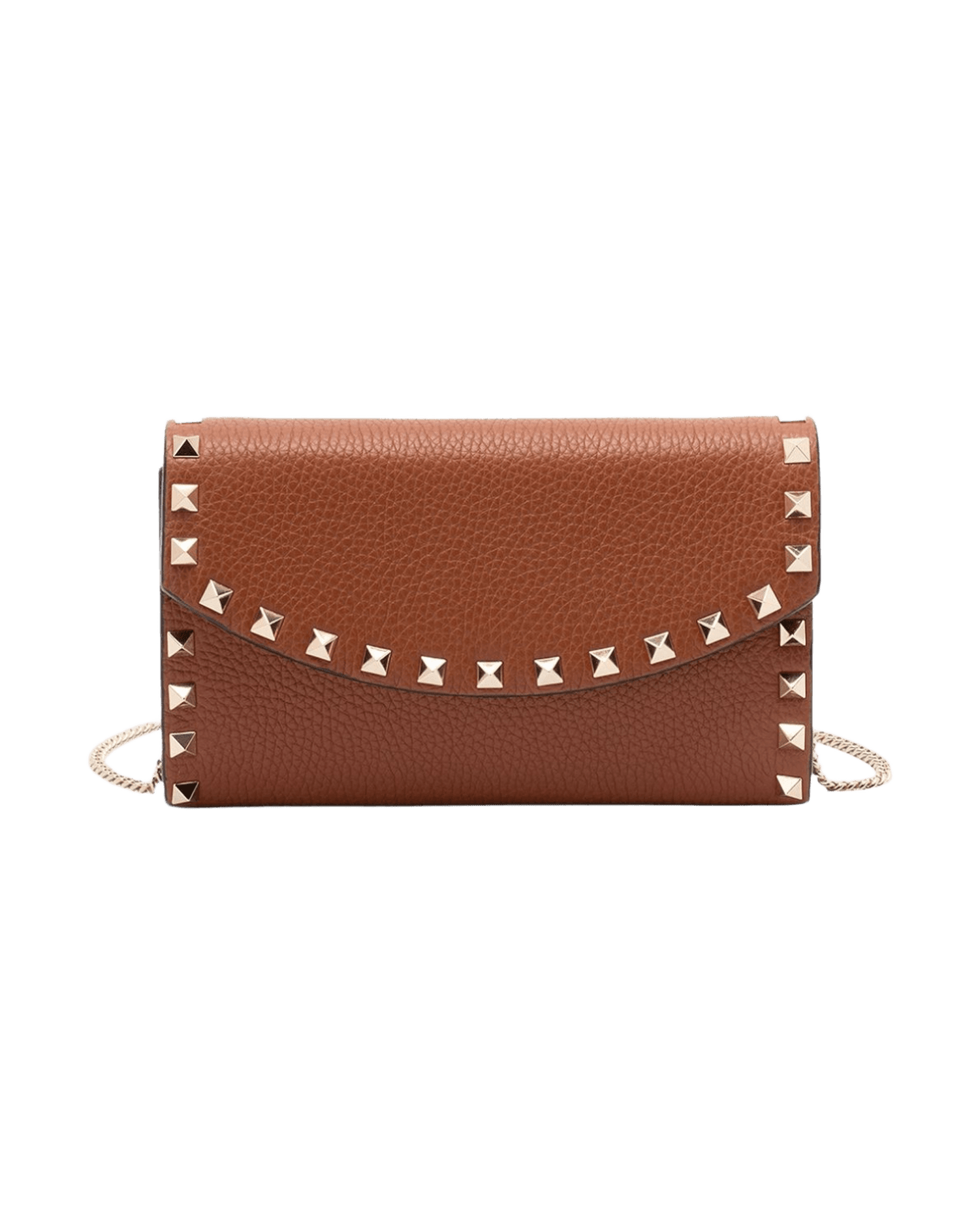 Valentino Brown Leather Garavani Bag Glam Steals