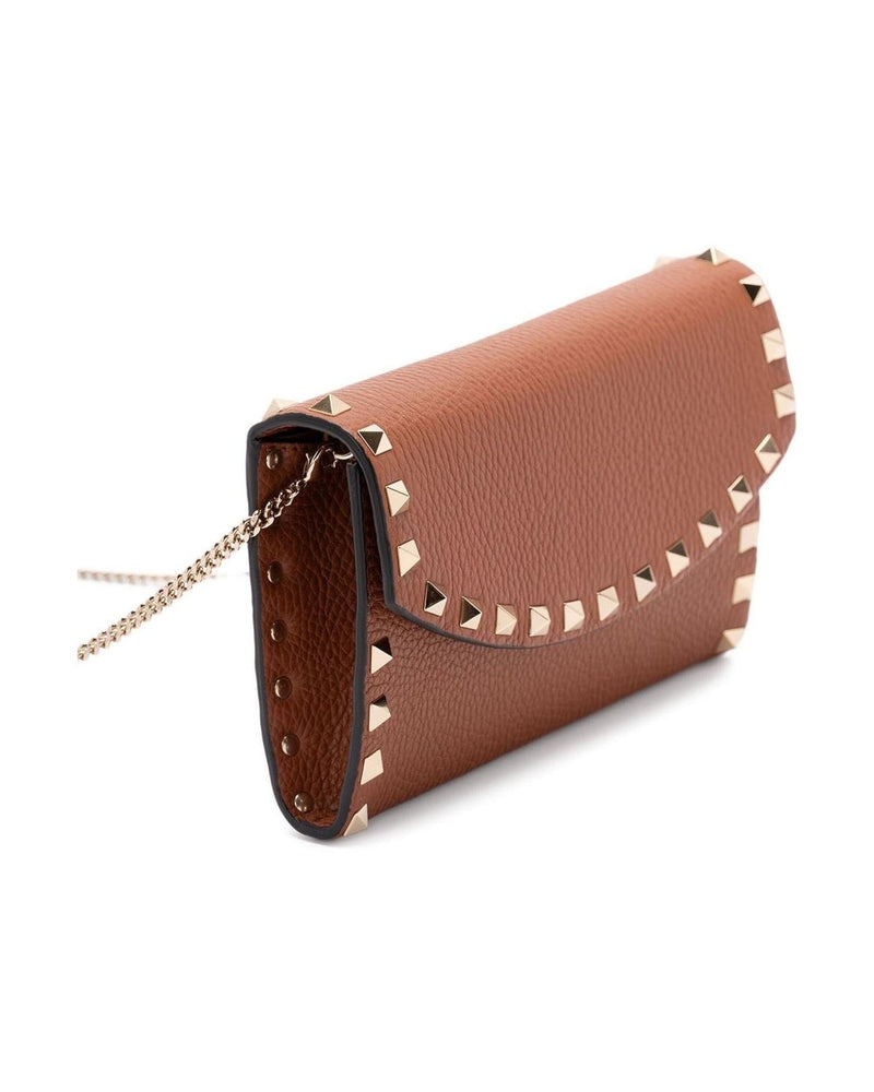 Valentino Brown Leather Garavani Bag Glam Steals