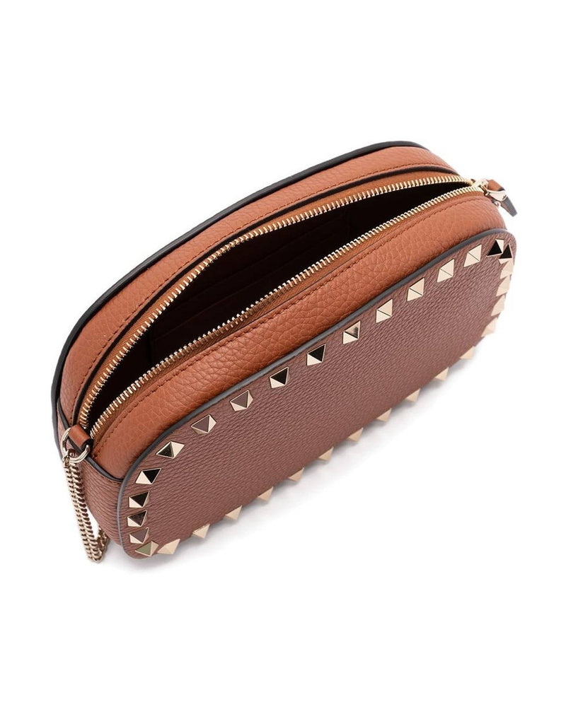 Valentino Brown Leather Garavani Bag Glam Steals