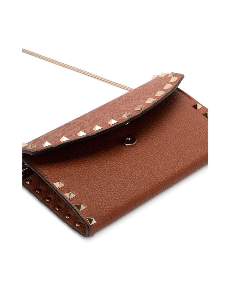 Valentino Brown Leather Garavani Bag Glam Steals