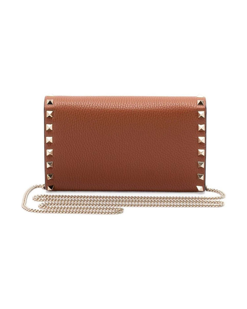 Valentino Brown Leather Garavani Bag Glam Steals