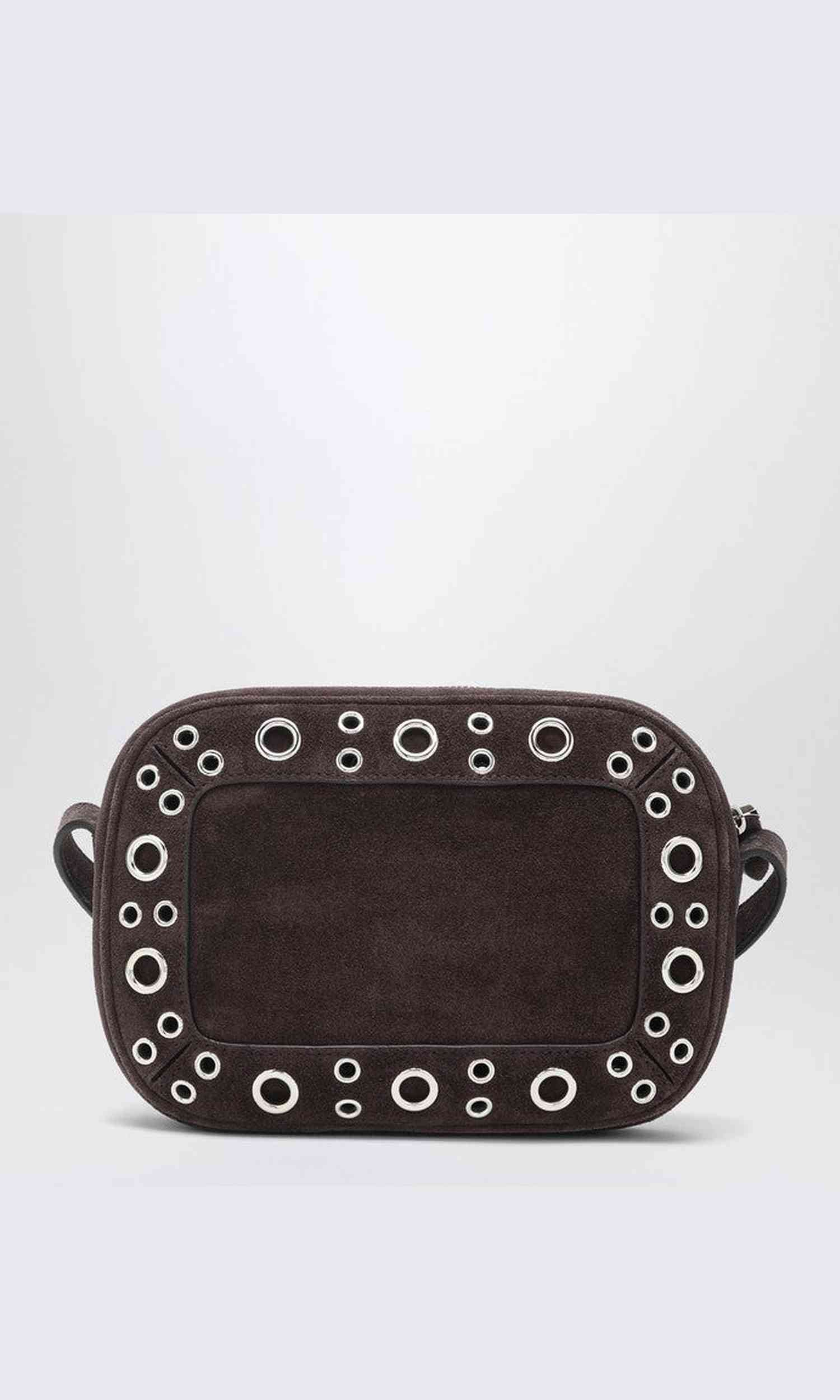 Valentino Brown Suede Garavani Nellcôte Bag in with Studs and Rivets Glam Steals