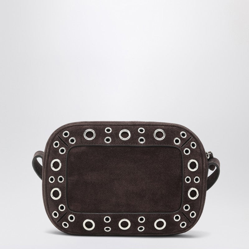 Valentino Brown Suede Garavani Nellcôte Bag in with Studs and Rivets Glam Steals