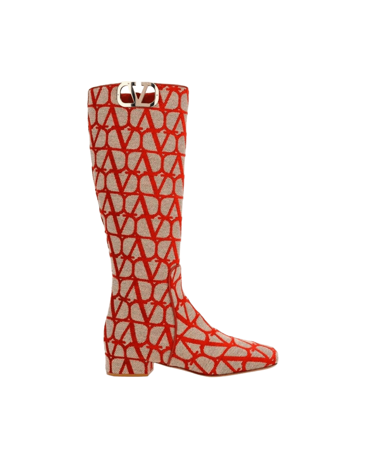 Valentino Canvas Garavani Logo Boots Glam Steals