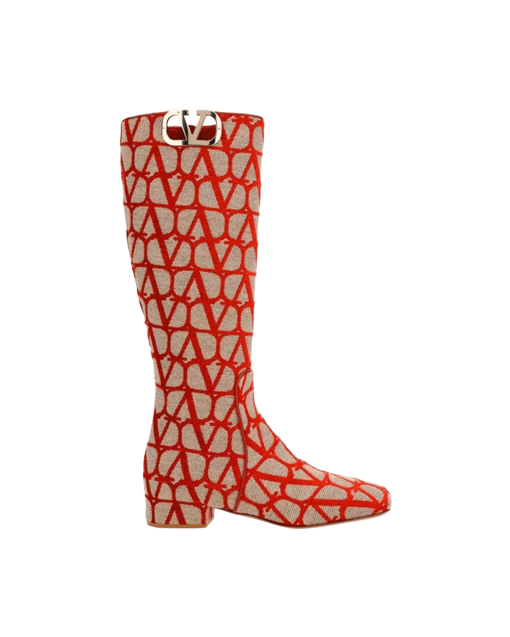 Valentino Canvas Garavani Logo Boots Glam Steals