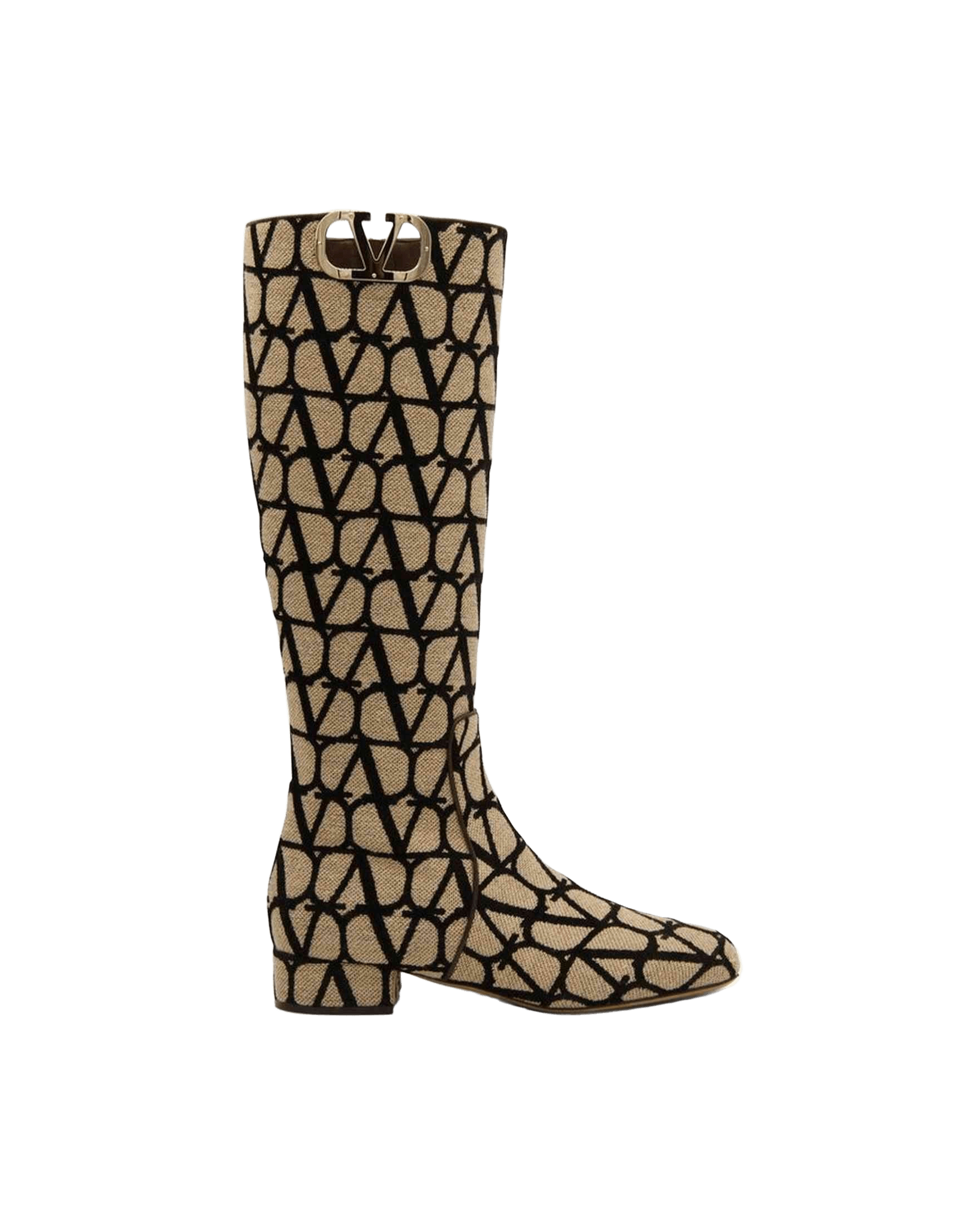 Valentino Canvas Garavani Logo Boots Glam Steals