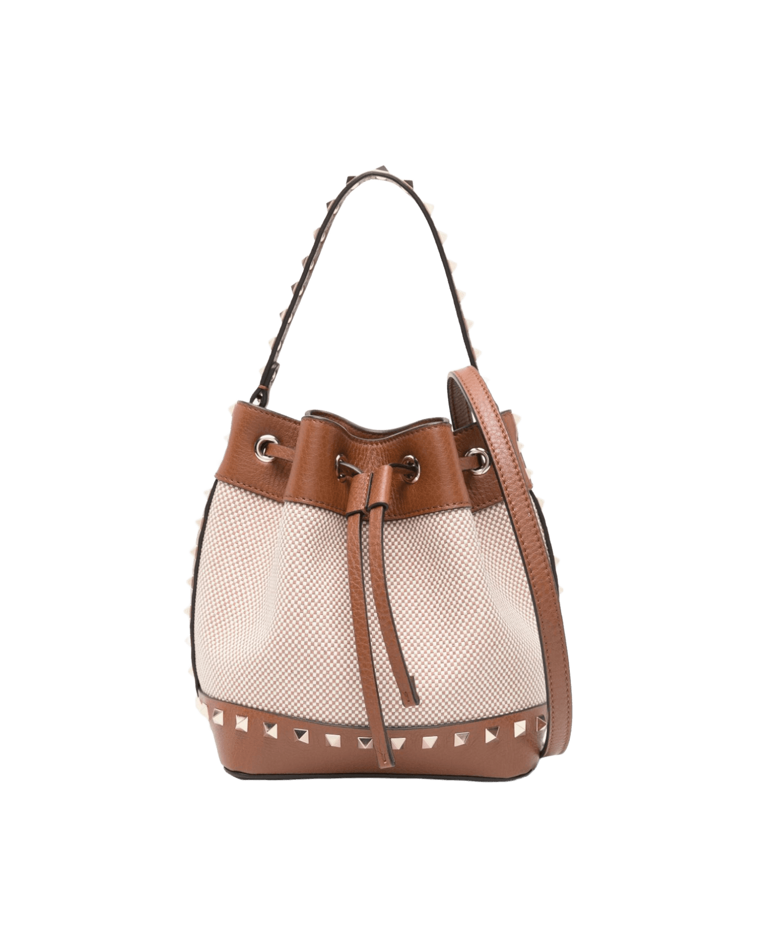 Valentino Canvas Garavani Rockstud Bucket Bag Glam Steals