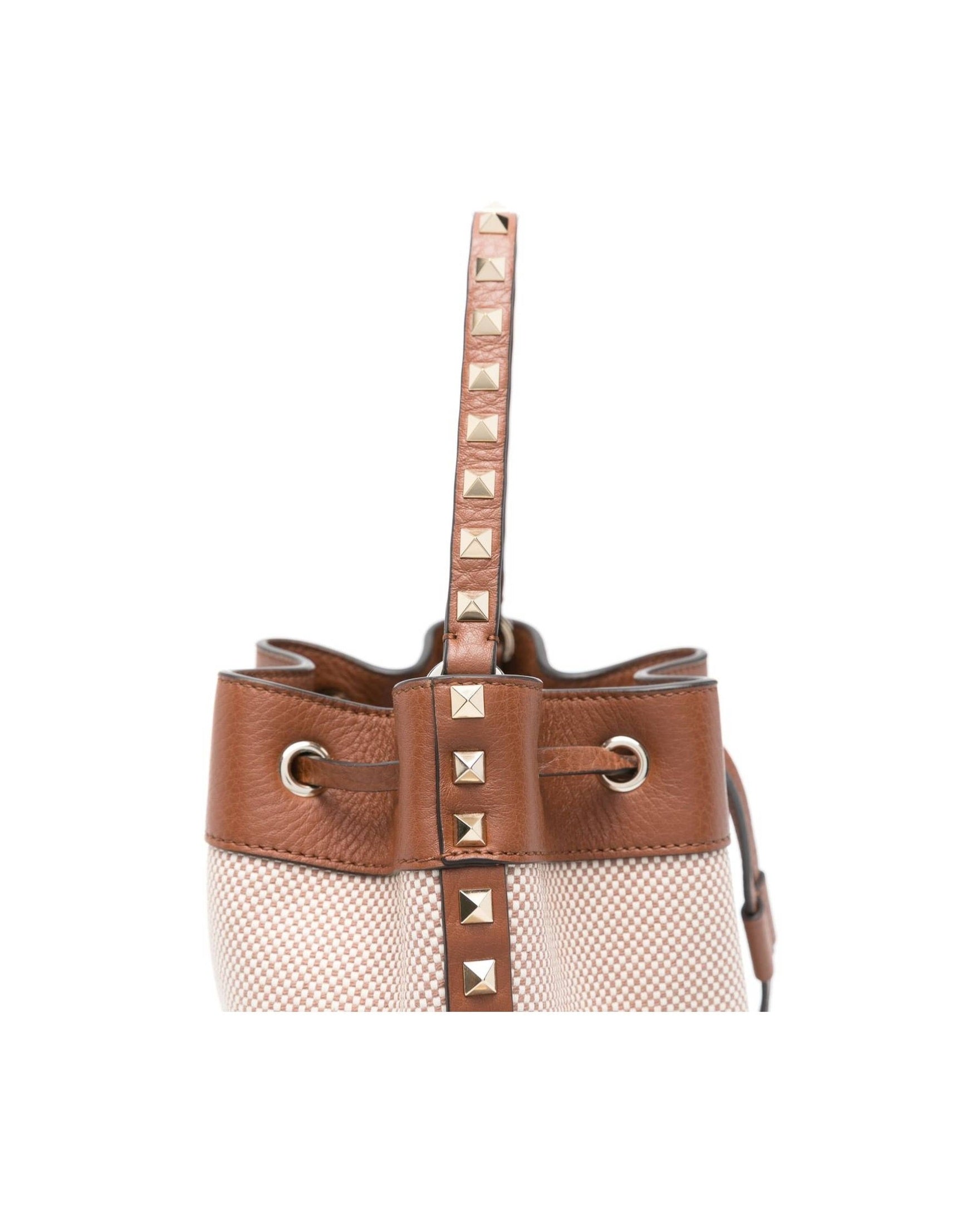Valentino Canvas Garavani Rockstud Bucket Bag Glam Steals