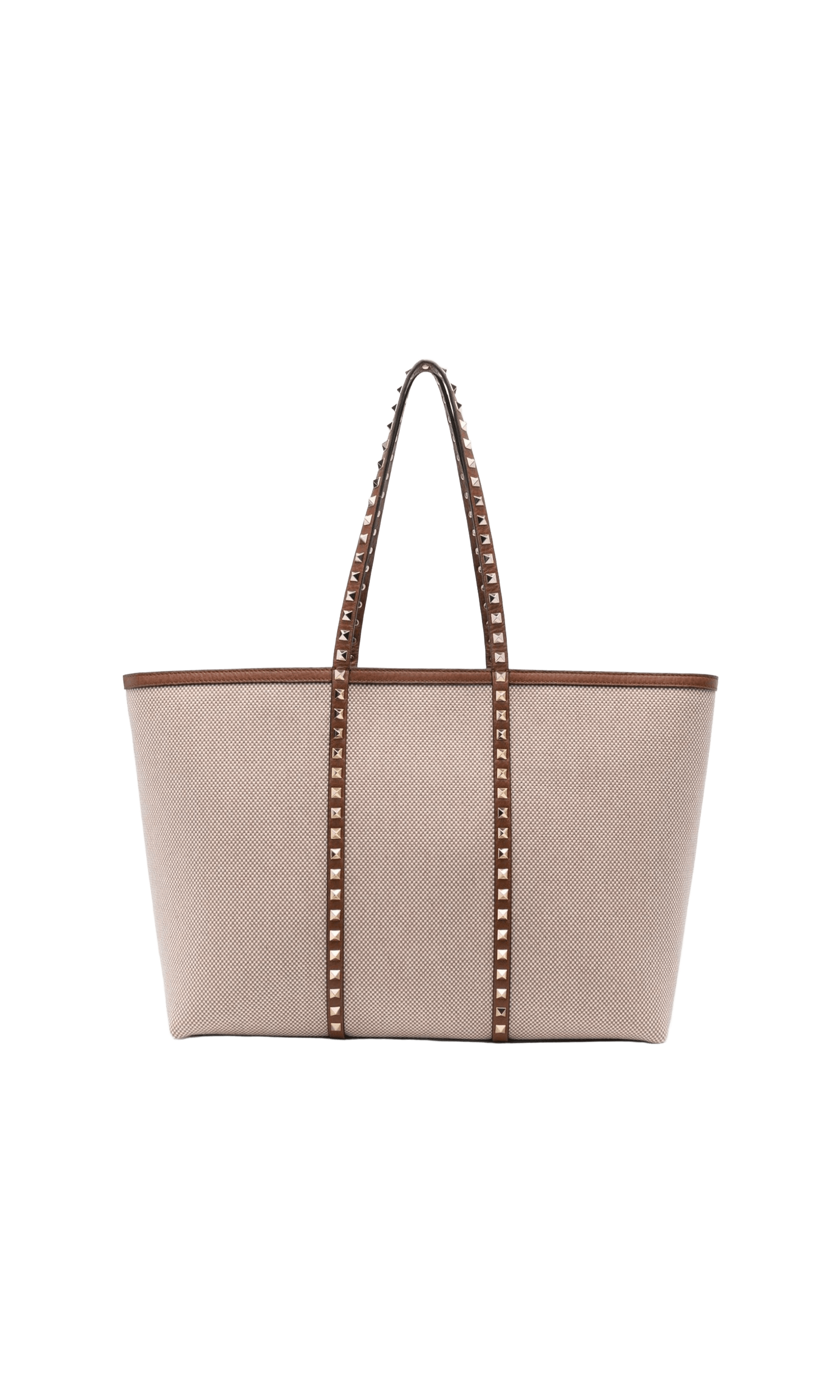Valentino Canvas Garavani Rockstud Medium Tote Bag Glam Steals
