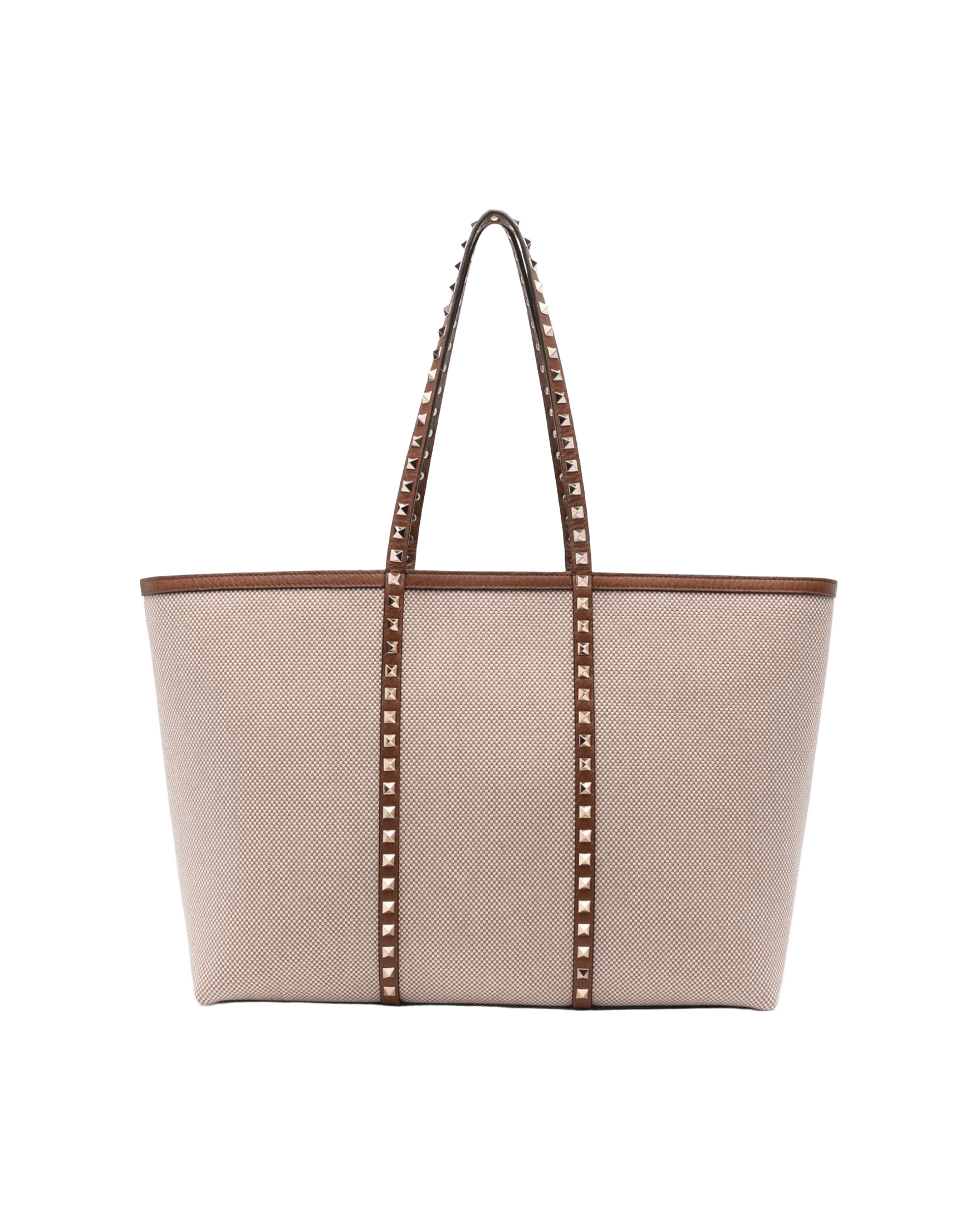 Valentino Canvas Garavani Rockstud Medium Tote Bag Glam Steals