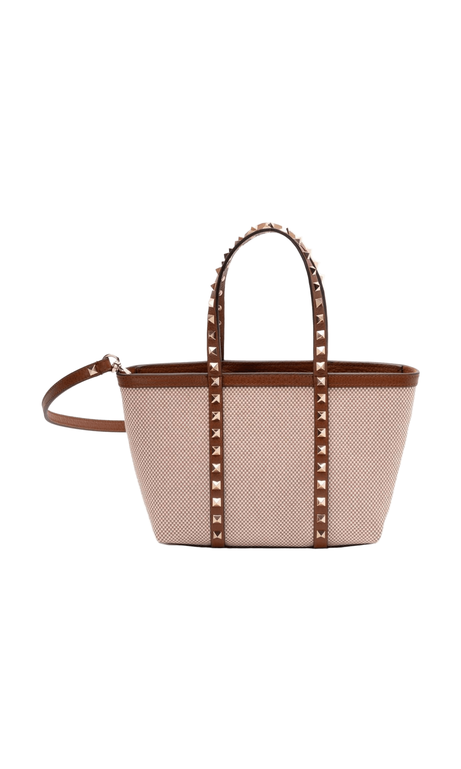Valentino Canvas Garavani Rockstud Mini Tote Bag Glam Steals