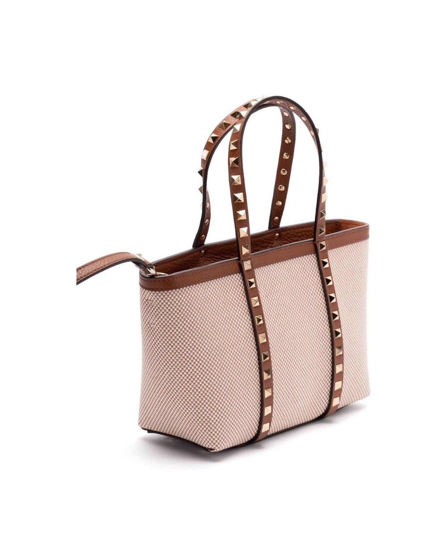 Valentino Canvas Garavani Rockstud Mini Tote Bag Glam Steals