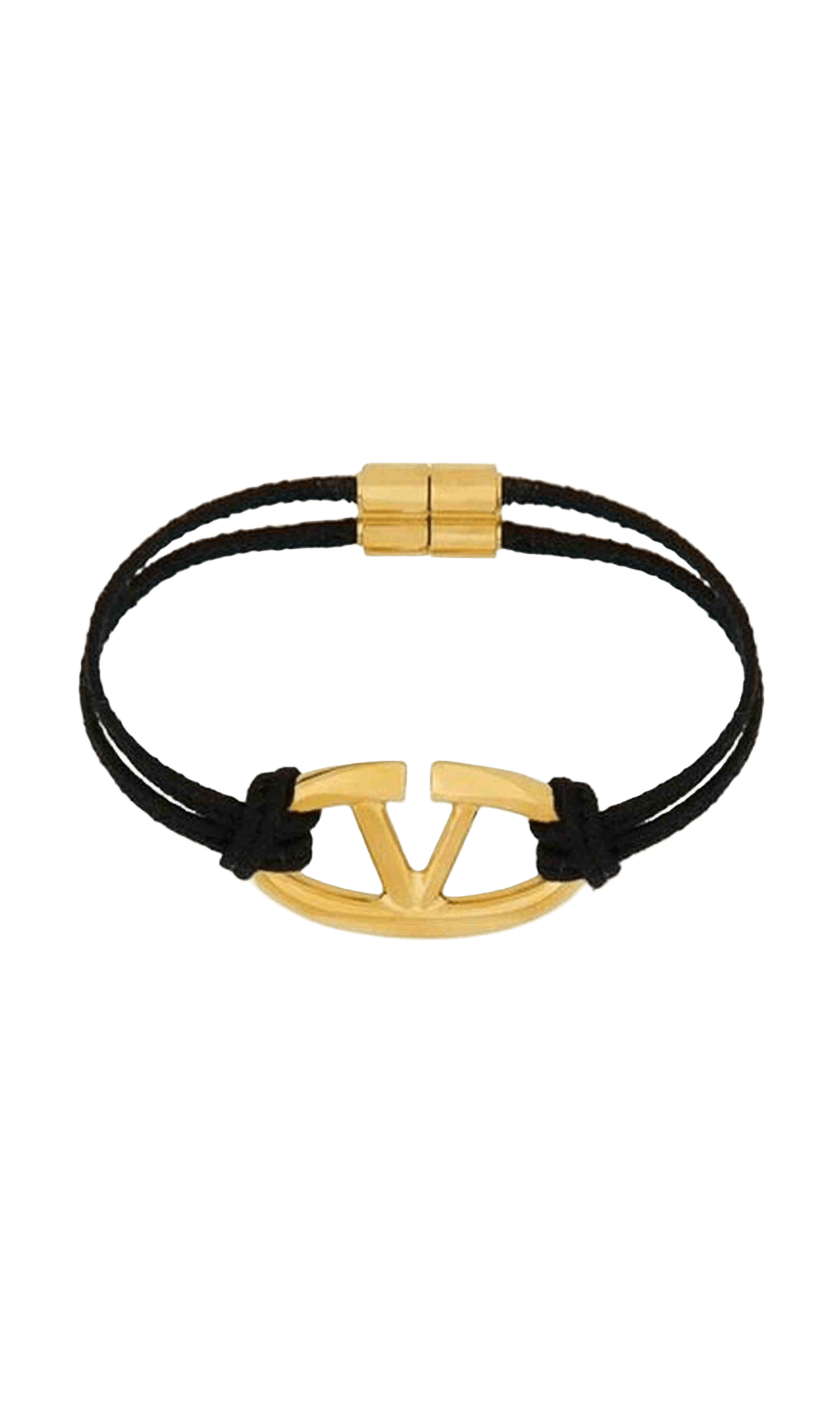 Valentino Cotton Garavani V Logo Bracelet Glam Steals