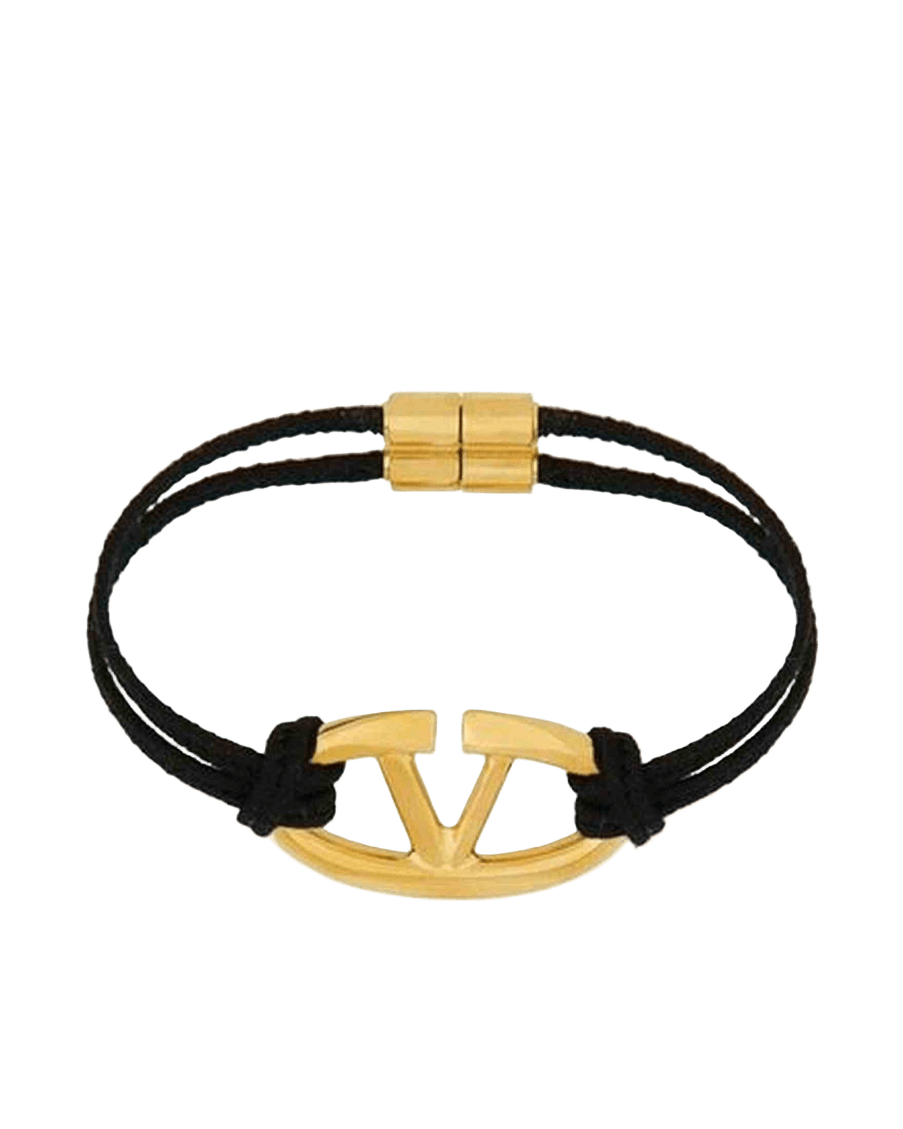Valentino Cotton Garavani V Logo Bracelet Glam Steals