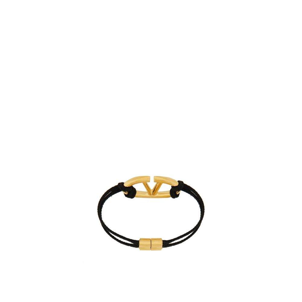 Valentino Cotton Garavani V Logo Bracelet Glam Steals