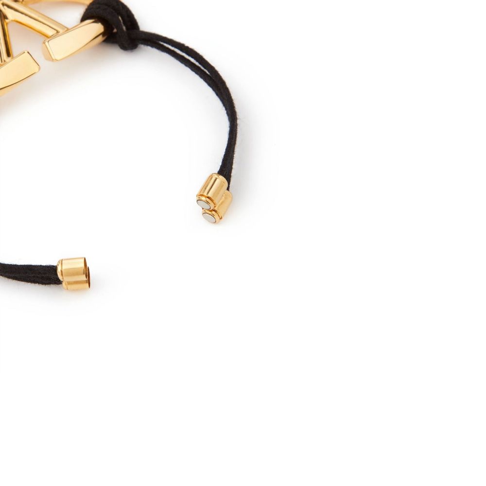 Valentino Cotton Garavani V Logo Bracelet Glam Steals