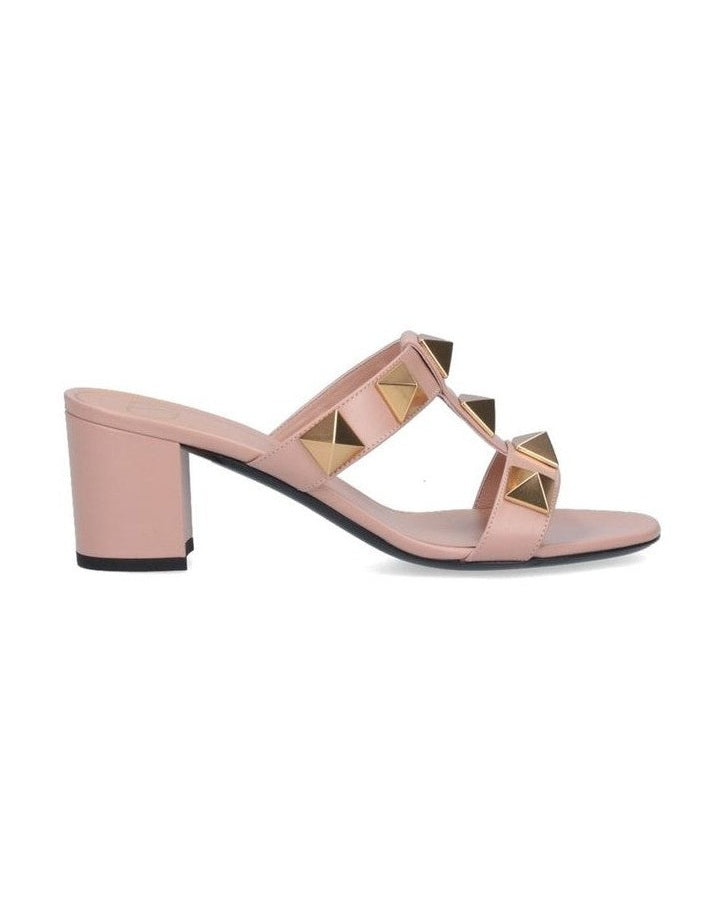 Valentino Garavani Beige Calfskin Platform Sandals Heels