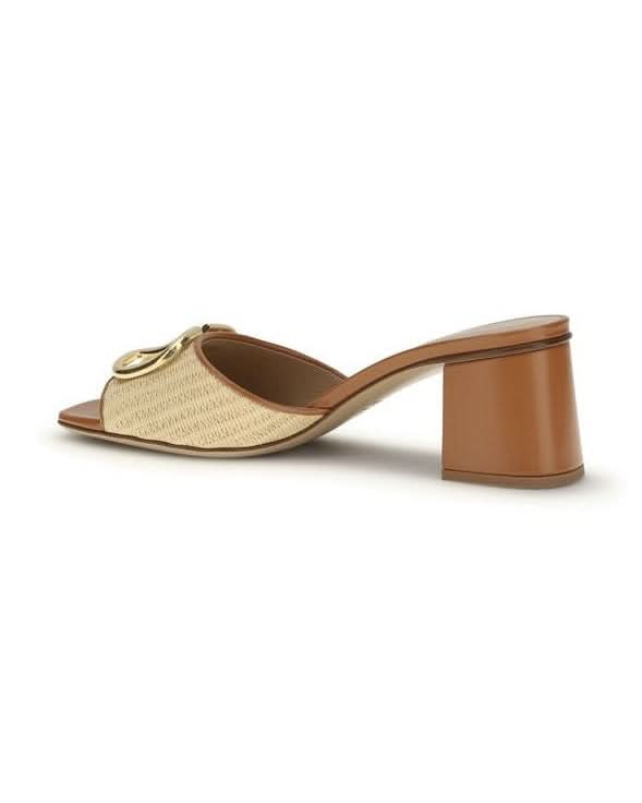 Valentino Garavani Beige Leather Calf Bos Taurus Platform Sandals 