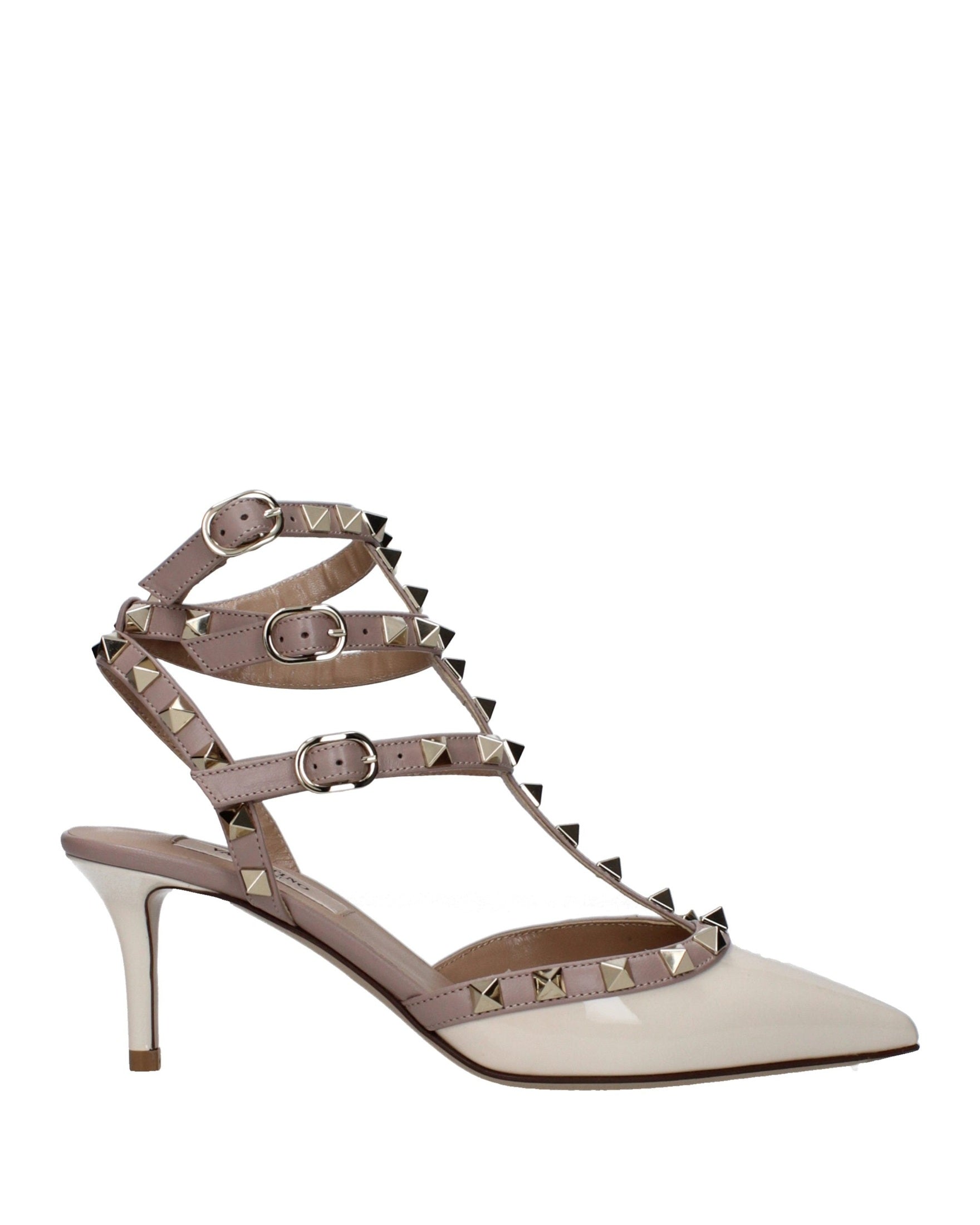 Valentino Garavani Beige Leather High Heel Pumps