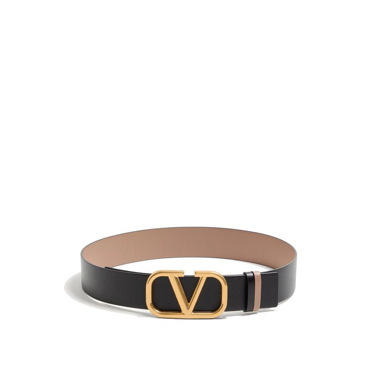 Valentino Garavani Beige Leather Regular Belt Glam Steals