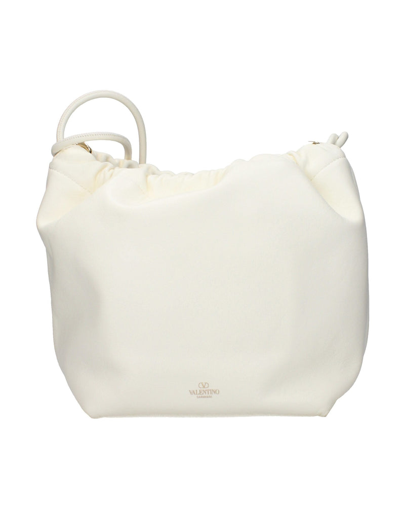 Valentino Garavani Beige Leather Shoulder Bag Glam Steals