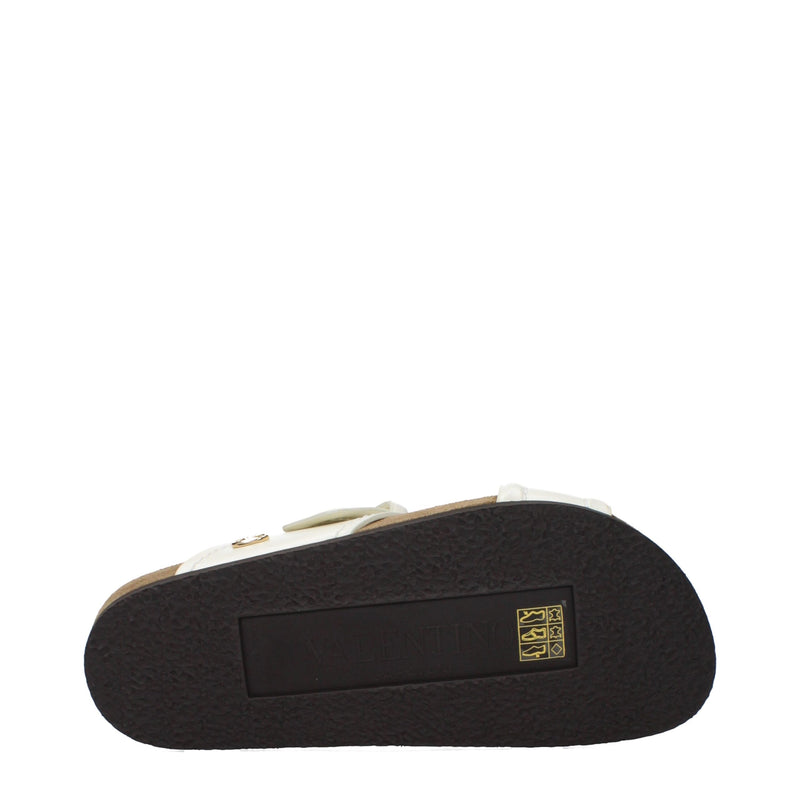 Valentino Garavani Beige Leather Slippers Glam Steals