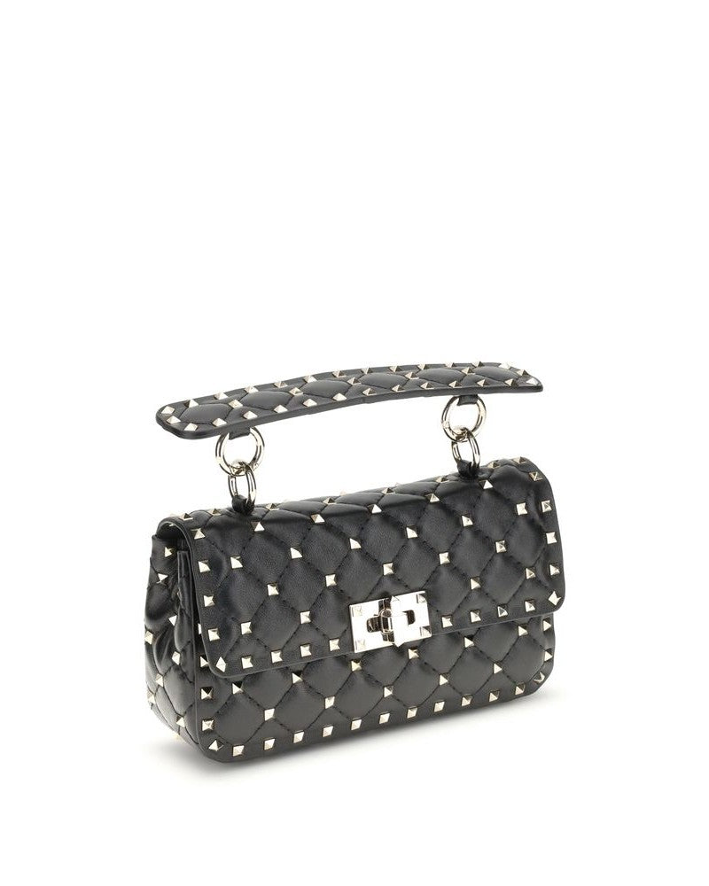 Valentino Garavani Black Calf Leather Bos Taurus Handbag Glam Steals