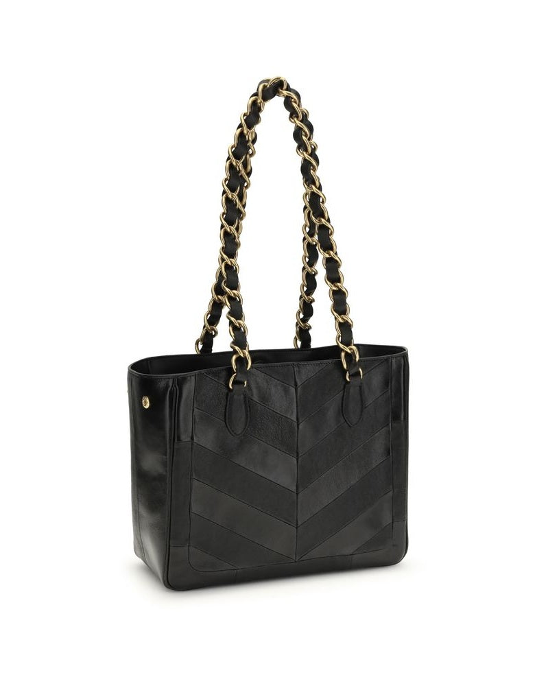 Valentino Garavani Black Calf Leather Bos Taurus Shoulder Bag Shoulder Bags