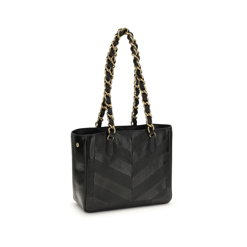 Valentino Garavani Black Calf Leather Bos Taurus Shoulder Bag Glam Steals