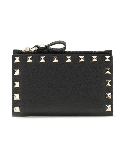 Valentino Garavani Black Calf Leather Bos Taurus Wallet Glam Steals