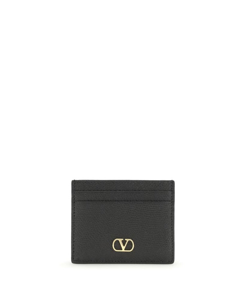 Valentino Garavani Black Calf Leather Bos Taurus Wallet 