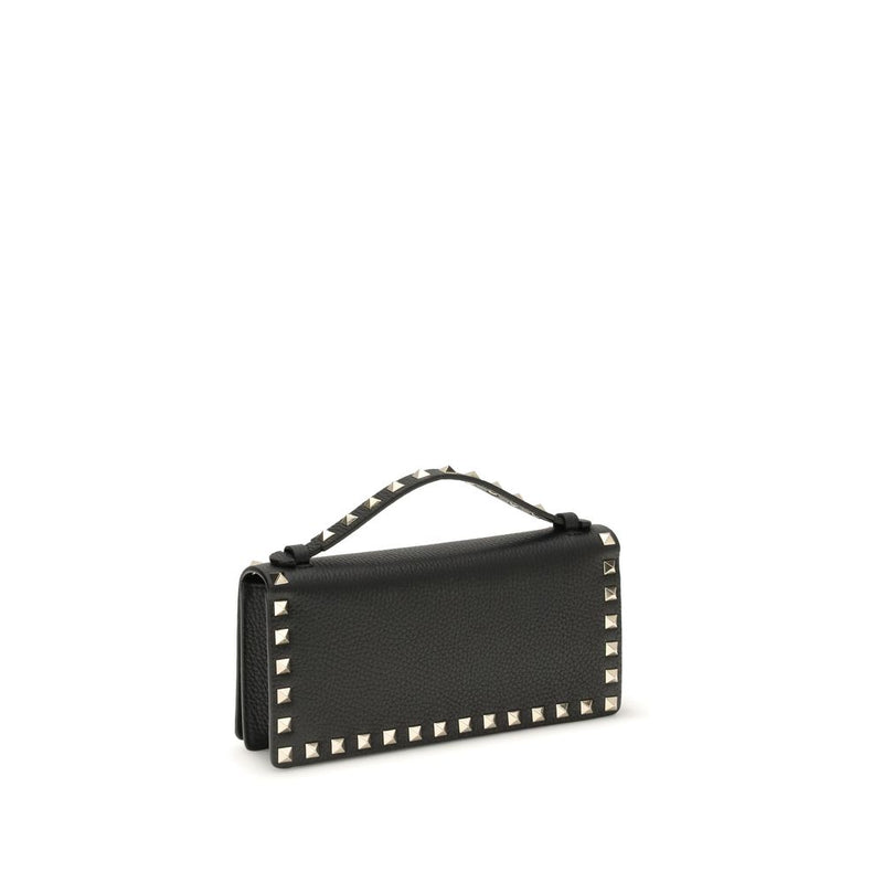 Valentino Garavani Black Calf Leather Bos Taurus Wallet Glam Steals