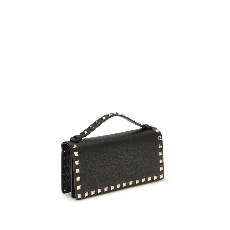 Valentino Garavani Black Calf Leather Bos Taurus Wallet Glam Steals